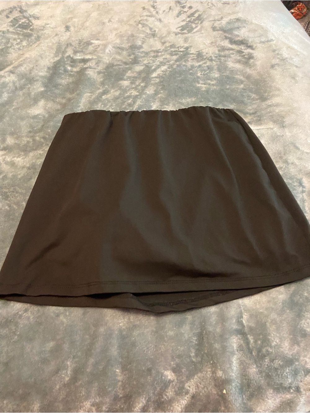 Women's Black Active Skort with Elastic Waist - Picture 3 of 5